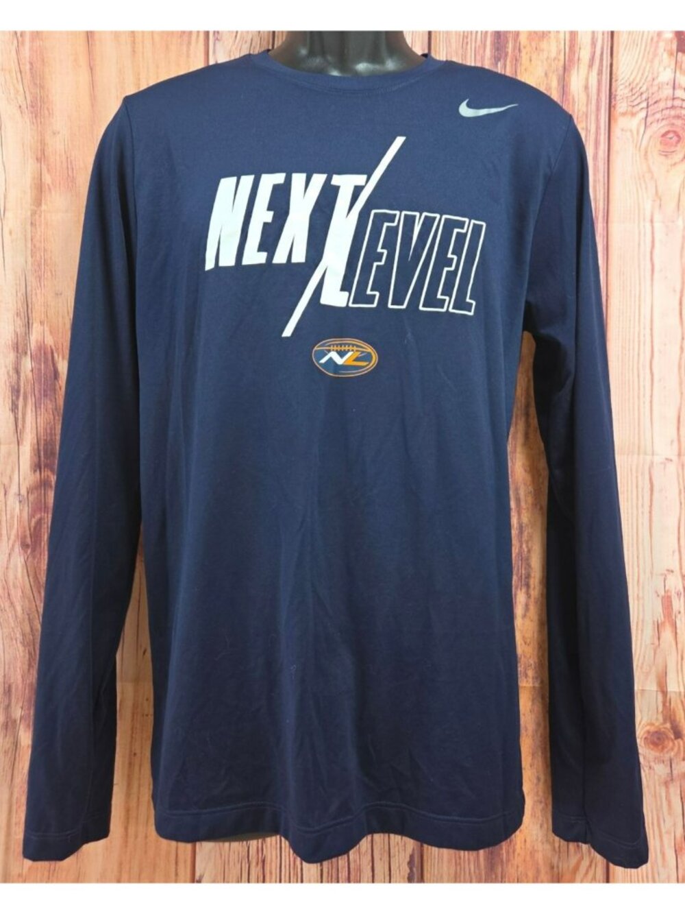 Nike Mens Next Level Dri-Fit Navy Long Sleeve Shirt Medium